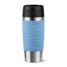 EMSA Travel Mug Waves 36 ml Blu, Acciaio inox
