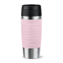 EMSA Travel Mug Waves 36 ml Rosa, Acciaio inox