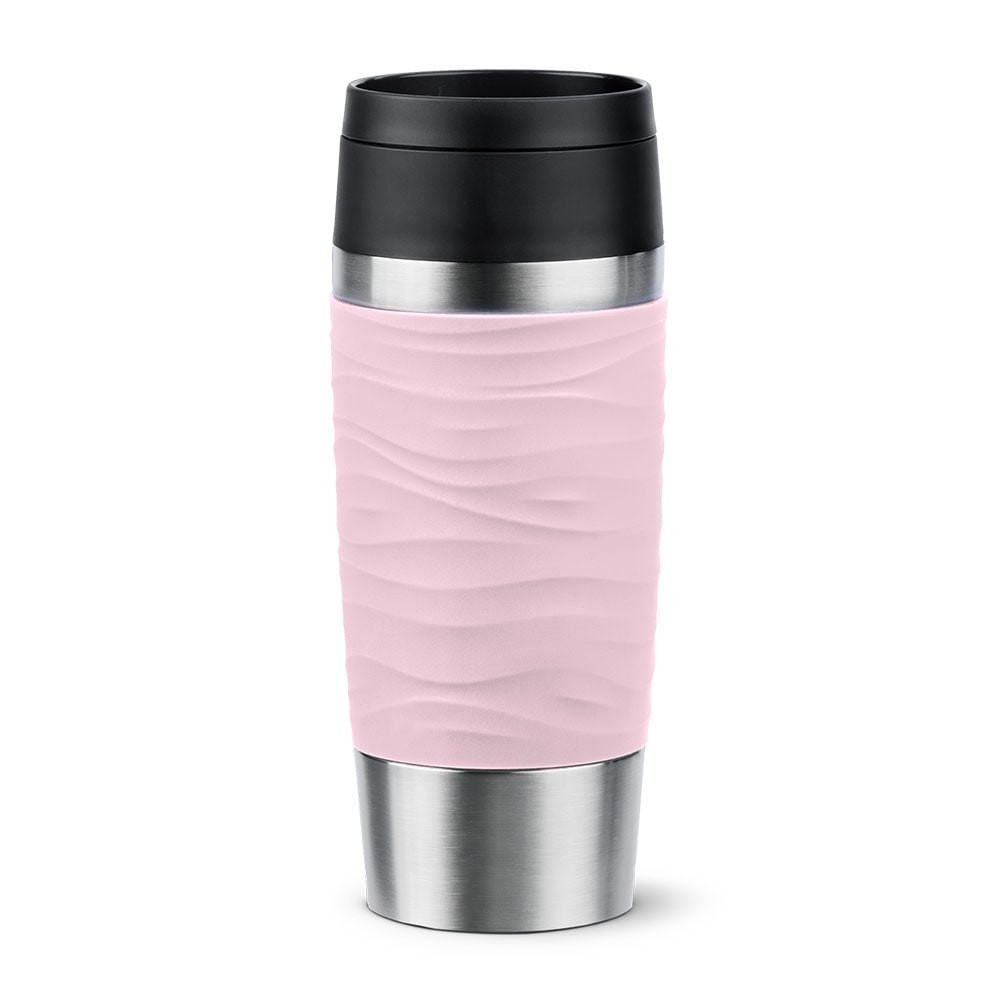 EMSA Travel Mug Waves 36 ml Rosa, Acciaio inox