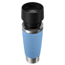 EMSA Travel Mug Waves Grande 500 ml Blu, Acciaio inox