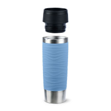 EMSA Travel Mug Waves Grande 500 ml Blu, Acciaio inox