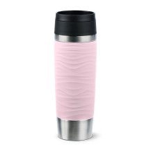 EMSA Travel Mug Waves Grande 500 ml Rosa, Acciaio inox