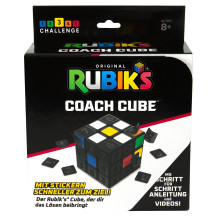 Rubik’s Coach Cube, impara a risolvere un cubo 3x3 con guida, adesivi e video | Giocattolo antistress | Cubo giocattolo per adul
