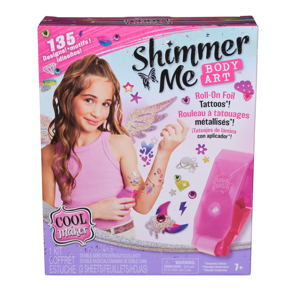 Cool Maker , Shimmer Me Roll Crea Tattoo, Gioco Tatuaggi, Giocattoli Creativi per bambine, 7+ anni
