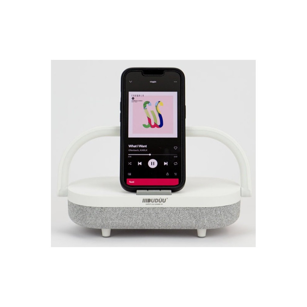 SPEAKER BLUETOOTH 10W LAMPADA BIANC DUDUU MOOD BIANCO X PC/SMARTPHONE