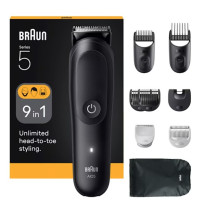 Braun AIO5540 tagliacapelli Nero 14 Ioni di Litio, Tagliacappelli