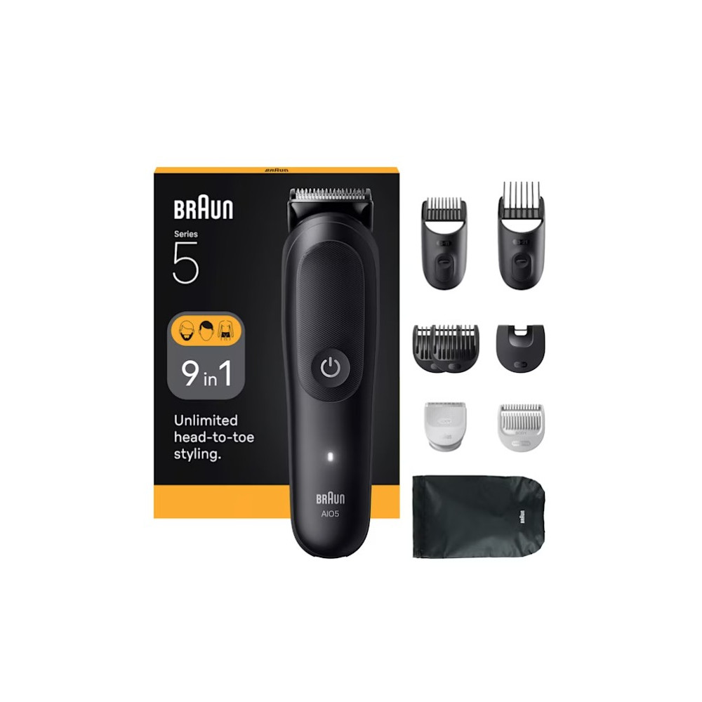 Braun AIO5540 tagliacapelli Nero 14 Ioni di Litio, Tagliacappelli
