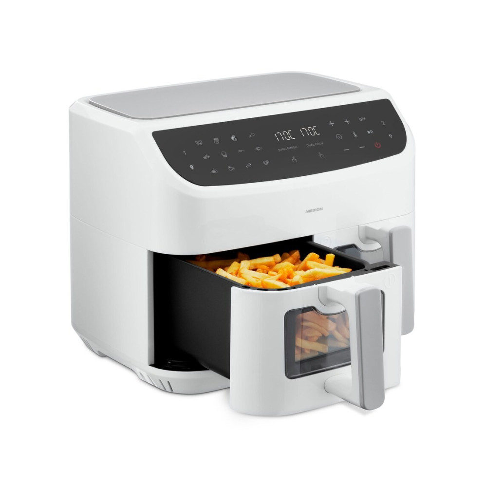 MEDION LIFE P20 Doppia 8,7 L 2600 W Friggitrice ad aria calda Bianco