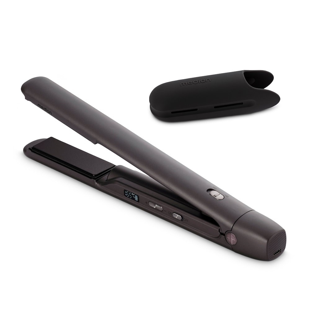 MEDION LIFE HS2 Piastra per capelli Caldo Nero 48 W