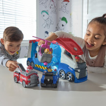 PAW Patrol , PAW Patroller trasformabile con lanciatore per veicoli, luci e suoni, personaggio di Ryder e quad giocattolo, Gioca