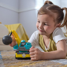 Rubble & Crew , Veicolo da lavoro di Motor, Palla demolitrice con personaggio da collezione, giocattoli per bambini dai 3 anni i