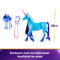 Unicorn Academy , Unicorno River, 2 accessori per l'equitazione, Alto 28 cm, Compatibile con la bambola di Isabel, Bambole e Uni