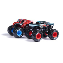 Monster Jam , Monster Truck die-cast ufficiali Marvel Iron Man Vs. War Machine, in scala 1:64, giocattoli per bambini e bambine 