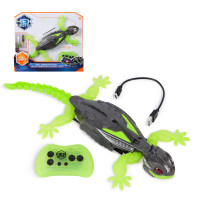 HEX BOTS Geco Telecomandato, Giocattolo Interattivo Radiocomandato, Ricaricabile con Cavetto USB, si Arrampica sulle Pareti e Co
