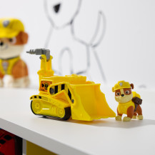 PAW Patrol , Bulldozer di Rubble, Veicolo e Personaggio Rubble, Giochi Bambini, 3+ anni