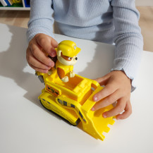 PAW Patrol , Bulldozer di Rubble, Veicolo e Personaggio Rubble, Giochi Bambini, 3+ anni