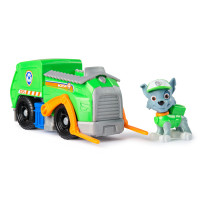PAW Patrol , Camion per la Raccolta di Rifiuti di Rocky, Veicolo e Personaggio Rocky, Giochi Bambini, 3+ Anni