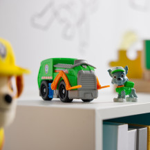 PAW Patrol , Camion per la Raccolta di Rifiuti di Rocky, Veicolo e Personaggio Rocky, Giochi Bambini, 3+ Anni
