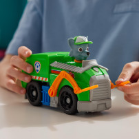 PAW Patrol , Camion per la Raccolta di Rifiuti di Rocky, Veicolo e Personaggio Rocky, Giochi Bambini, 3+ Anni