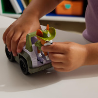 PAW Patrol , Veicolo Jungle Cruiser di Tracker, Veicolo e Personaggio Tracker, Giochi per bambini e bambine dai 3 anni in su