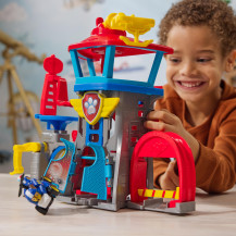 PAW Patrol Air Rescue, Set di gioco Pup Squad Aeroporto di Adventure Bay con Veicolo Giocattolo di Chase e Lanciatore di Veicoli