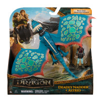 DreamWorks Dragons , How to Train Your Dragon, Astrid & Deadly Nadder, action figure del duo vichingo, giocattoli per bambini da