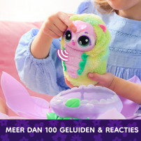 Hatchimals Bloomables by , Puppyfly Surprise, giocattolo interattivo e fiore con apparizione e trasformazione ripetibile, oltre 