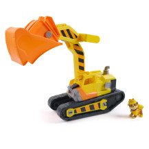 Rubble & Crew , Bulldozer di Rubble, con Attrezzi Rimovibili, Veicolo Giocattolo con Personaggio, Giocattoli di PAW Patrol per B