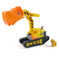 Rubble & Crew , Bulldozer di Rubble, con Attrezzi Rimovibili, Veicolo Giocattolo con Personaggio, Giocattoli di PAW Patrol per B