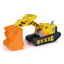 Rubble & Crew , Bulldozer di Rubble, con Attrezzi Rimovibili, Veicolo Giocattolo con Personaggio, Giocattoli di PAW Patrol per B