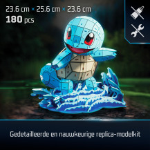 4D Build , Pokémon Squirtle, Kit di Modellismo 3D, Puzzle per Adulti, 180 pezzi, dai 12 Anni in su