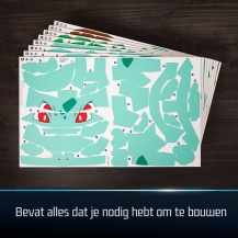 4D Build , Pokémon Bulbasaur, Kit di Modellismo 3D, Puzzle per Adulti, 195 pezzi, dai 12 Anni in su