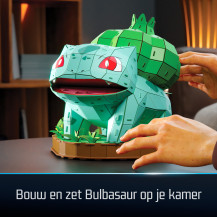 4D Build , Pokémon Bulbasaur, Kit di Modellismo 3D, Puzzle per Adulti, 195 pezzi, dai 12 Anni in su