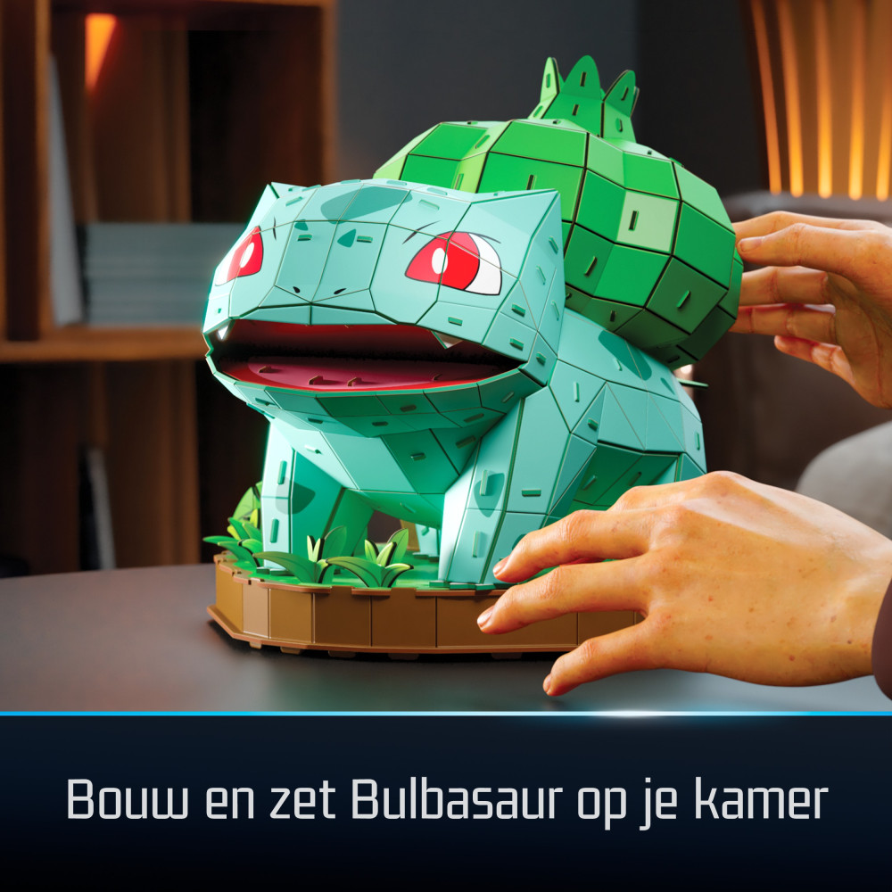 4D Build , Pokémon Bulbasaur, Kit di Modellismo 3D, Puzzle per Adulti, 195 pezzi, dai 12 Anni in su