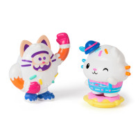 Gabby's Dollhouse : The Movie, Cakey Cat e Cookie Bobby, personaggi giocattolo e 2 accessori, giocattoli per bambine e bambini d