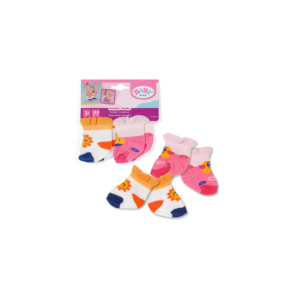 ZAPF Creation BABY born Calzini 2 paia 43cm, Accessori della bambola