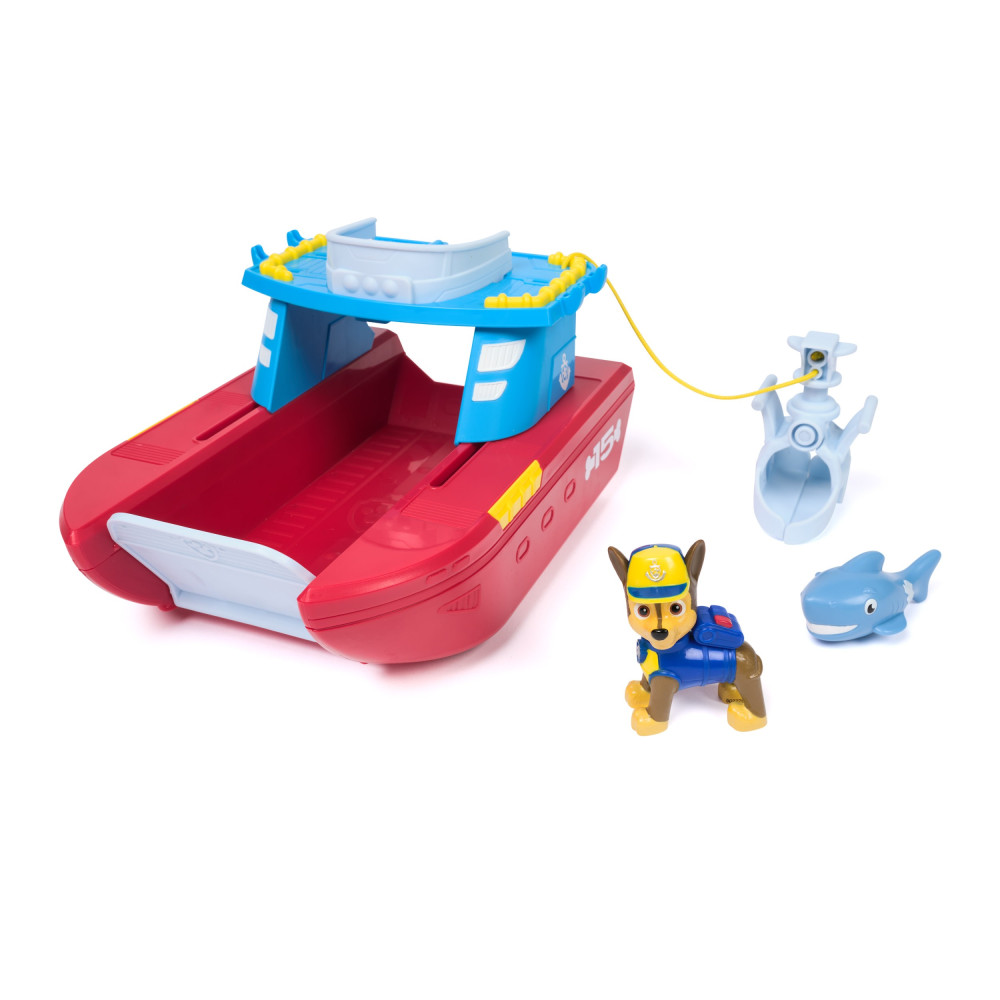 PAW Patrol , Sea Patroller, veicolo con Chase e squalo, 2 modalità Perlustrazione, giocattoli per bambini e bambine dai 3 anni i