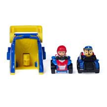 PAW Patrol , lanciatori Pup Squad di Chase con Ryder, confezione da 2 veicoli, giocattoli per bambini e bambine dai 3 anni in su