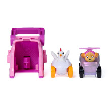 PAW Patrol , lanciatori Pup Squad di Skye con veicolo di Chickaletta, confezione da 2, giocattoli per bambini e bambine dai 3 an
