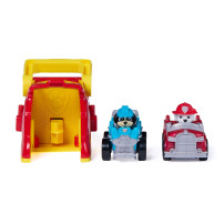 PAW Patrol , lanciatori Pup Squad di Marshall con veicolo di Rex, confezione da 2, giocattoli per bambini e bambine dai 3 anni i