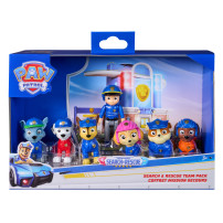 PAW Patrol Search & Rescue, Confezione Regalo della Squadra con 7 Cuccioli da Collezione, tra cui Ryder, Giocattoli per Bambini 