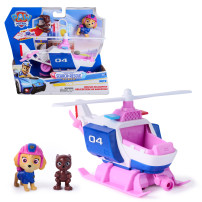 PAW Patrol : Search & Rescue, Elicottero di Salvataggio di Skye con 2 Personaggi, Elicottero Giocattolo a Retrocarica, Giocattol
