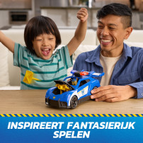 PAW Patrol : Search & Rescue, Auto della Polizia di Chase con Personaggio e 2 Proiettili, Luci, Suoni e Lanciatore Nascosto, Gio