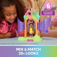 Gabby's Dollhouse Fairylandia, set di gioco Magica trasformazione in fata con funzionalità trasformabile e accessori per la casa