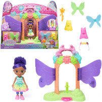 Gabby's Dollhouse Fairylandia, set di gioco Magica trasformazione in fata con funzionalità trasformabile e accessori per la casa