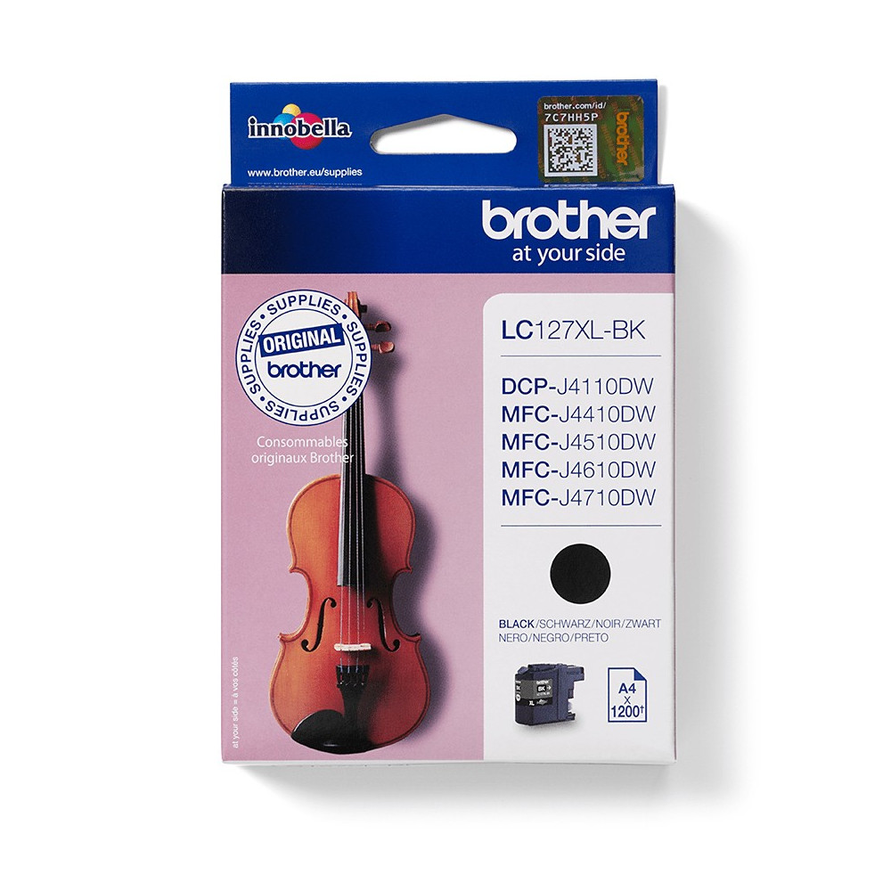 Brother LC127XLBK cartuccia d'inchiostro 1 pz Originale Resa extra elevata (super) Nero