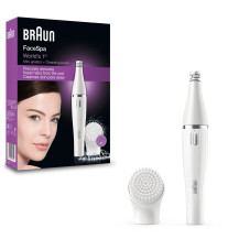 Braun FaceSpa Face Spa Depilatore Donna Epilatore Viso, Accessori Inclusi, Con Spazzola Pulizia Viso, 100% impermeabile, Idea Re