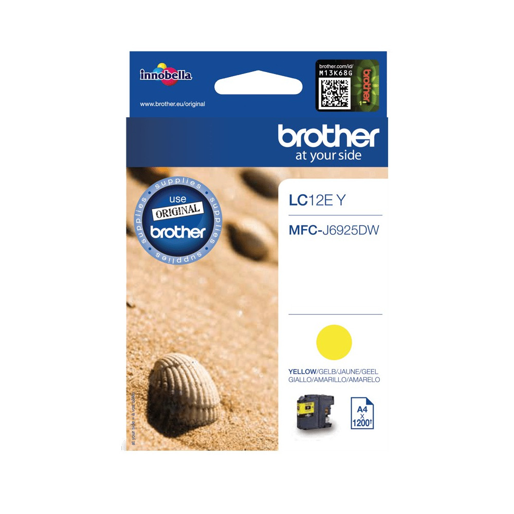 Brother LC12EY cartuccia d'inchiostro 1 pz Originale Giallo