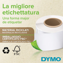 DYMO LW etichette multiuso originali | 57 mm x 32 mm | rotolo da 1000 etichette facilmente staccabili | autoadesive | per etiche