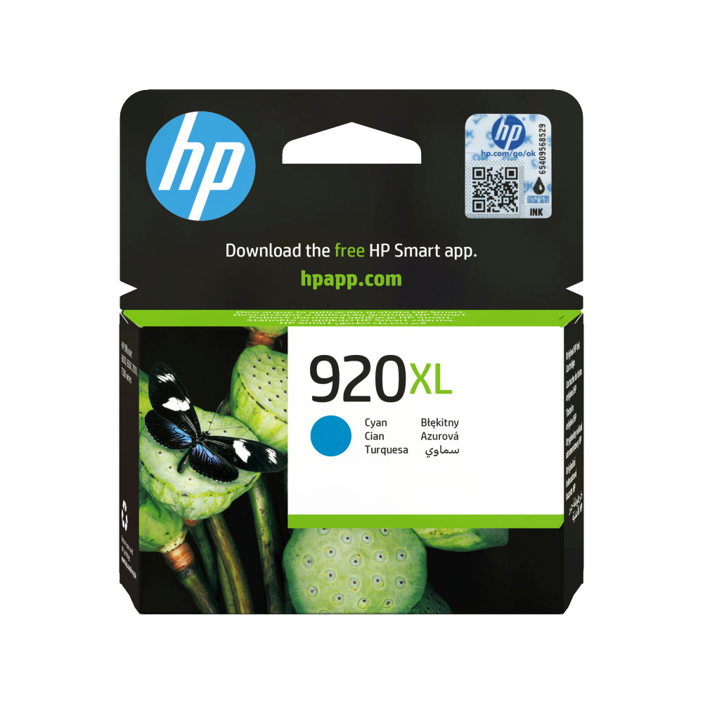 HP Cartuccia originale inchiostro ciano ad alta capacità 920XL